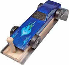 Stand for Pinewood Derby Cars
