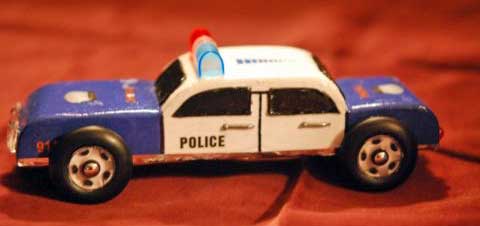 Police Pinewood Derby Car