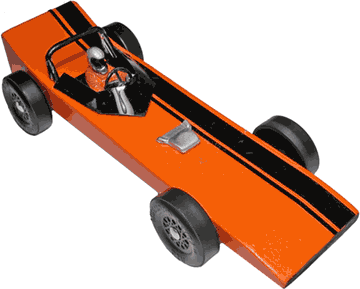 Orange Panther Pinewood Derby Car Kit