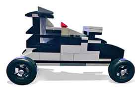 Black - Gray LEGO car kit