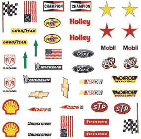 NASCAR Decal for pinewood derby cars