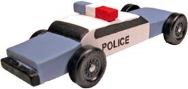Police Car Rear View