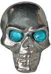 Blue Eye Silver Skull